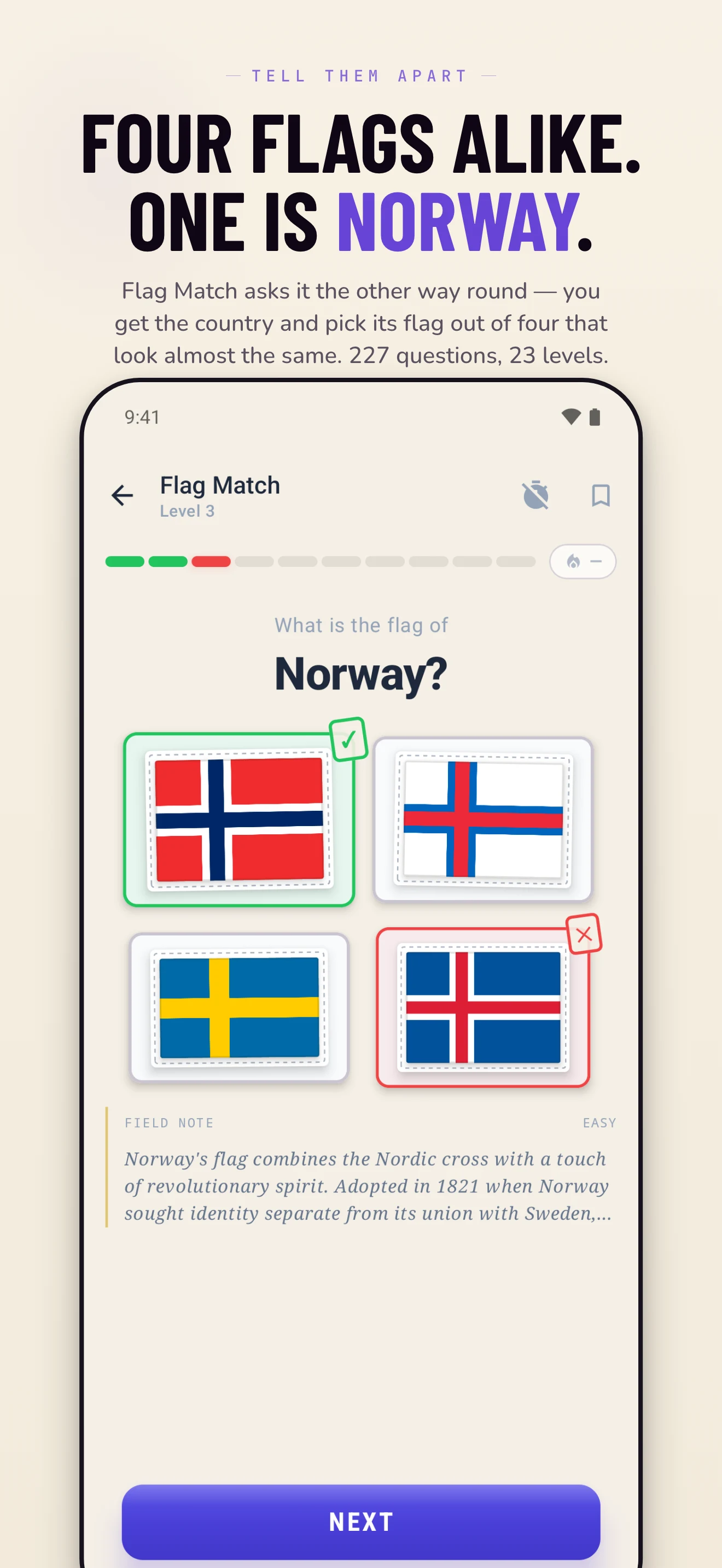 Flags of the World Quiz screenshot
