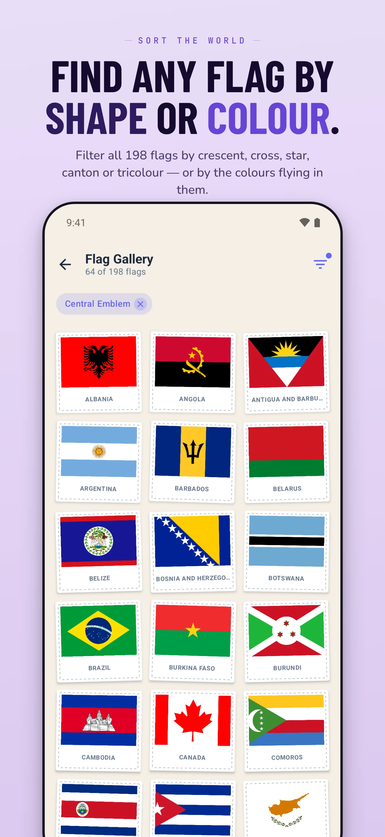Flags of the World Quiz screenshot